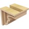 Ekena Millwork 4"W x 4"D x 4"H Wide Highland Rough Cedar Woodgrain TimberThane Corbel, Primed Tan CORUR04X04X04HLDRCPR - alternate 5